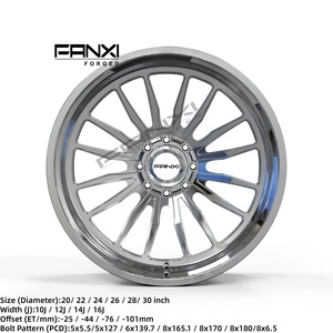 Jantes forgées 24 26 pouces 8x6.5 8x170 8x180 6x5.5 6x135 5x5.5 pour Ford F-150 F-250 F-350 Chevy Silverado 1500 2500 <span class=keywords><strong>3500</strong></span> - Product Image 6