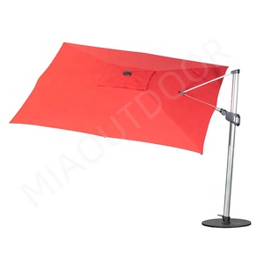 <span class=keywords><strong>Sombrilla</strong></span> de Patio en Cantilever de Aluminio, Diseño Comercial Personalizado, Manivela, Poste <span class=keywords><strong>Lateral</strong></span>, <span class=keywords><strong>para</strong></span> Jardín, Playa, Exteriores - Product Image 5