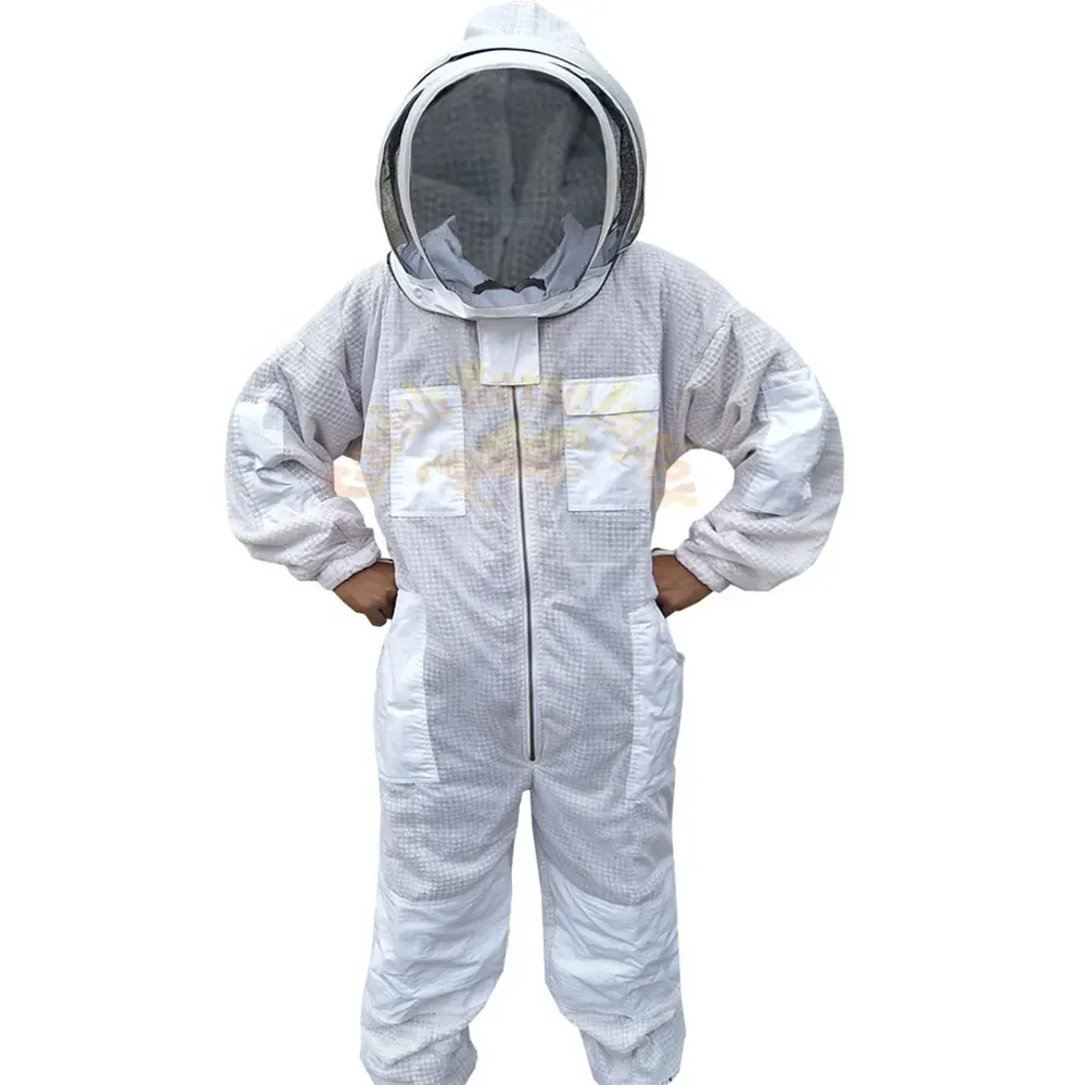 Ventilated Beekeeper Overall Beekeeping Suit Three Layer Mesh Full Ventilated Suit Breathable Apiary Wholesale Custom Made