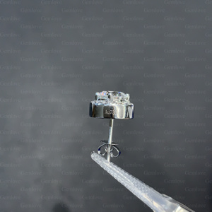 Diamants de laboratoire certifiés IGI/GIA, boucles d'oreilles de luxe en or blanc 9-18 carats serties de diamants, bijoux fins, accessoires de mariée - Product Image 2