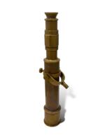 Télescope classique vintage en laiton de 10 pouces avec pare-soleil et trépied en bois, jumelles maritimes antiques artisanales