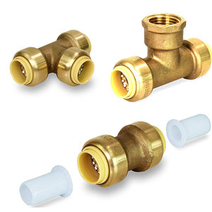 Acoplamiento Rápido de Latón de 1/4, 1/2, 3/4, 3/8 y 1 Pulgada, Conexión Rápida Tipo Mordida de Tiburón, Accesorios de Tubería PEX de Empuje - Product Image 4