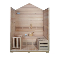 Sauna infrarouge électrique KLAFIN Finlande traditionnel en bois de pruche massif pour l'extérieur, baignoires de massage japonaises et salles de sauna