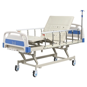 Vente directe d'usine de lit d'hôpital manuel à 3 fonctions lits médicaux à manivelle lit de soins à <span class=keywords><strong>domicile</strong></span> pour les <span class=keywords><strong>personnes</strong></span> âgées - Product Image 3