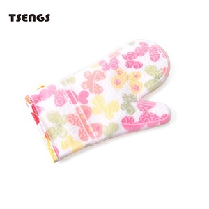 Usine directe tissu enveloppé bord <span class=keywords><strong>Silicone</strong></span> gants longue cuisine four à micro-ondes <span class=keywords><strong>cuisson</strong></span> isolation thermique gants barbecue gril nourriture - Product Image 6