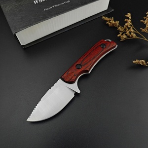 มีด BM-Hinden Canyon Hunter 15017 OEM ใบมีดตรง ด้ามจับเต็มด้าม 8Cr13Mov ไม้เนื้อแข็ง EDC มีดล่าสัตว์ อุปกรณ์เอาตัวรอดในป่า - Product Image 2