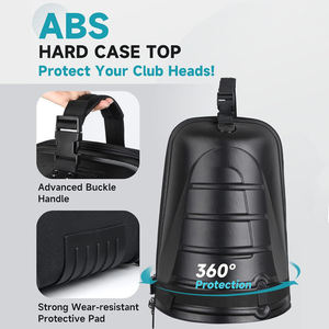 High Quality Polyester Waterproof Hard Case Lightweight Golf Travel <b>Bag</b> with Wheels for <b>Airplane</b> Use - Product Image 3