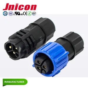 Water Proof 40A 3Pin Female Plug Male Plug Reverse Connector IP67 M25 3 Pin to 3 Pin Wire to Wire Connectors