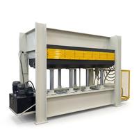Presse à chaud automatique pour le travail du bois 3500*1300mm, presse à chaud hydraulique pour le laminage du bois, pour panneaux de particules et panneaux de fibres