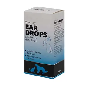 Falten Papier Flüssigkeit Ohr Tropfen Lösung Für Hund Und Katze Verpackung Boxen