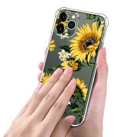Étui de téléphone portable en TPU de luxe pour iPhone 16 Pro 15 Pro Max avec un design de fleurs tropicales et un matériau TPU antichoc