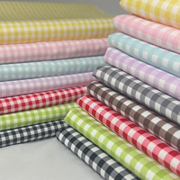 Tissu en polyester à tissage uni, imprimé numériquement, à carreaux classiques, pour vêtements, chapeaux, sacs, nappes décoratives