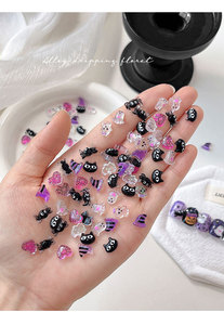 Halloween 3D Nail Art Charms Mixed Resin Nail <b>Decorations</b> DIY Cartoon <b>Witch</b> Hat Ghost Heart Nail Art Accessories Wholesale 2026 - Product Image 3