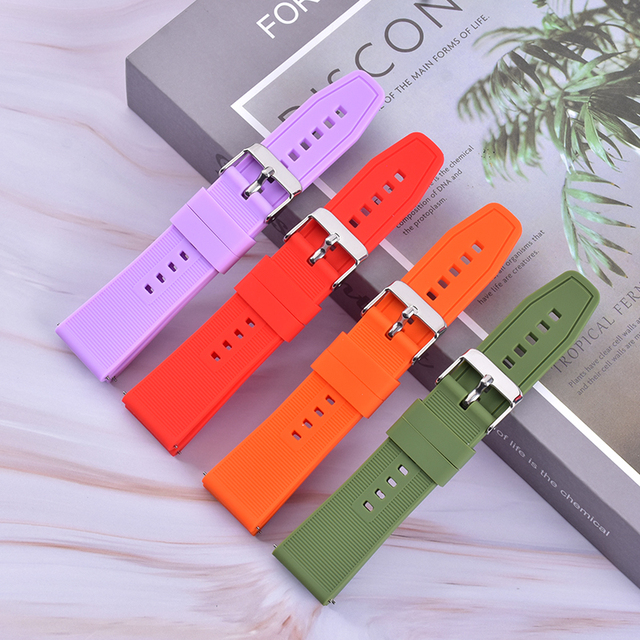 Smart Watch Band 22mm 20mm Silicone Breathable Fashion Strap for for Watch Ultra 7/6 and for Watch 4 Pro/Fit 3