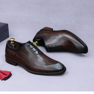 Zapatos Formales de Negocios de Cuero para Hombre, Zapatos Oxford de Cuero Genuino de Alta Gama, Zapatos de Vestir con Aumento de Altura - Product Image 3