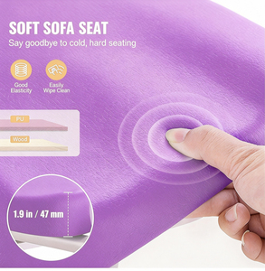 Chaise de douche pliable violette 330 LBS avec dossier en PP, siège en PU en forme de U, réglable sur 5 niveaux, tabouret de bain en aluminium AL6063 pour <span class=keywords><strong>personnes</strong></span> âgées - Product Image 4