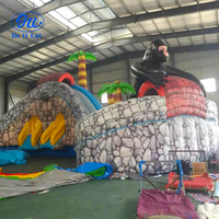 Équipement de parc aquatique mobile, grande piscine gonflable pour adultes, toboggan aquatique gonflable, combinaison de défis aquatiques en plein air, piscine en PVC