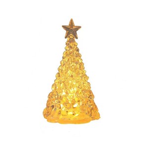 Mini Christmas <b>Tree</b> Decorations Transparent Crystal Night <b>Lights</b> <b>Led</b> Glowing Ornament For Christmas Decoration Props - Product Image 5