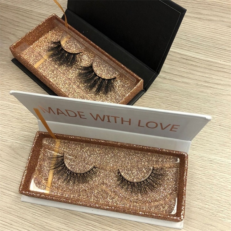 Prix bas de luxe personnalisé rose de marque privée vison magnétique cadeau produit faux cils boîte à cils en papier boîte