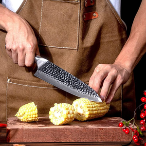<span class=keywords><strong>Couteau</strong></span> <span class=keywords><strong>de</strong></span> chef en acier au carbone forgé marteau <span class=keywords><strong>japonais</strong></span> <span class=keywords><strong>de</strong></span> qualité supérieure Damas Cleaver - Product Image 4