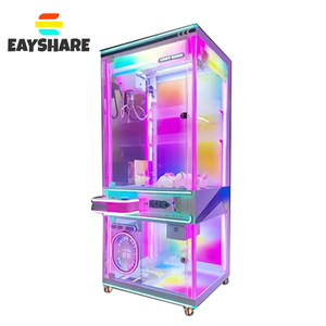 เครื่องเล่นเกมหยอดเหรียญ EAYSHARE แบบเครนพร้อมไฟกระพริบ สำหรับสวนสนุก รองรับผู้เล่นหลายคน ภาษาอังกฤษ - Product Image 1