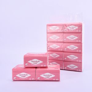 Queenkale Soft Pack 2/3/4 plis, mouchoirs en papier gaufrés en pâte de bois vierge, écologiques pour la maison - Product Image 2