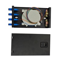 Boîtier de terminaison fibre optique monomode SC UPC 4 ports 4 fibres, montage mural ou sur bureau, entièrement équipé pour FTTH, PON, LAN de bureau