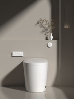 WC intelligent à chasse automatique le plus vendu, hygiénique, avec fonction lavage féminin, en céramique, pour usage domestique et hôtelier, compatible S-trap et P-trap, double chasse, télécommande