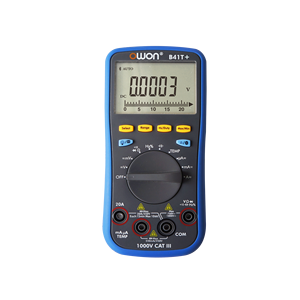 OWON B41T+ มัลติมิเตอร์อุตสาหกรรมกันน้ำ พร้อมวัดแรงดันไฟฟ้า 0-600V กระแสไฟ 20A วัดอุณหภูมิ พร้อมไฟแสดงสถานะแบตเตอรี่ต่ำ - Product Image 1