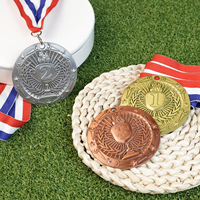 Medallas de maratón personalizadas sin costo de molde, para eventos deportivos universales, medallas de bronce con impresión UV, premios, trofeos y placas.