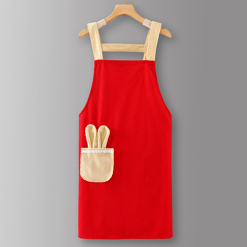 RedLZ628Corduroy strap rabbit ears