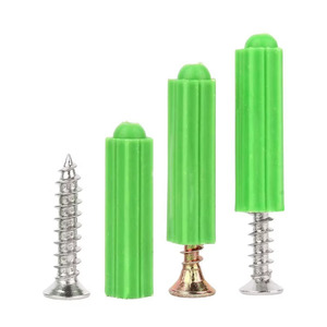 Anclaje de Pared Hueco, Anclaje de Nylon M6 para Mezcladora, Tipo Pescado, Anclaje Verde de Nylon con Tornillo Autorroscante - Product Image 1