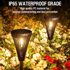 ไฟสวนพลังงานแสงอาทิตย์กันน้ำ IP65 3000K แสงวอร์มไวท์และ RGB เปลี่ยนสีได้ พร้อมแบตเตอรี่ลิเธียม 2200mAh ไฟปักสนามหญ้าสำหรับสวน - Product Image 3