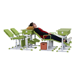 Table d'étude en <span class=keywords><strong>classe</strong></span> et ensemble <span class=keywords><strong>de</strong></span> bureau <span class=keywords><strong>de</strong></span> chaise avec repose-pieds pour la pause déjeuner chaises inclinables à l'école pour les étudiants - Product Image 4