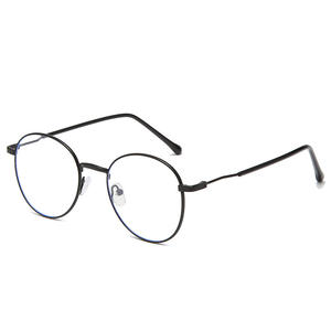 Montures de lunettes rondes ultralégères pour femmes, Protection anti-lumière bleue, verres Plano, design optique à monture complète, YC7009 B2 - Product Image 1