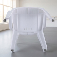 Chaises de jardin d'extérieur en plastique traditionnelles blanches - Prix