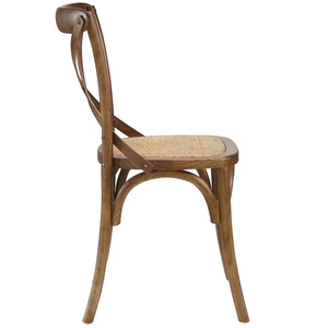 Chaise de banquet empilable en bois pour restaurant, hôtel, <span class=keywords><strong>mariage</strong></span>, mobilier d'extérieur commercial, dossier croisé en bois - Product Image 5