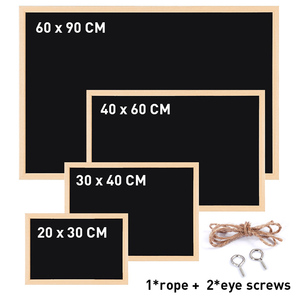 <span class=keywords><strong>Tableau</strong></span> <span class=keywords><strong>noir</strong></span> mural magnétique encadré en bois Foska OEM & ODM, différentes tailles, <span class=keywords><strong>pour</strong></span> <span class=keywords><strong>cuisine</strong></span>, café, boutique - Product Image 2
