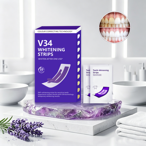 Tiras Blanqueadoras de Dientes con Corrección de Color V34 Premium, Suministro de Alta Gama para el Cuidado Dental - Product Image 1