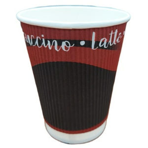 Vasos de Papel Ondulados Premium con Logotipo Personalizado, Vasos Desechables para Café, Vasos Ecológicos Aislantes para Bebidas - Product Image 1