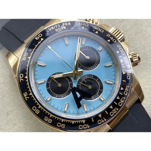 Montre mécanique de qualité supérieure VS Factory, mouvement chronographe en or, bracelet en caoutchouc, cadran panda - Product Image 1