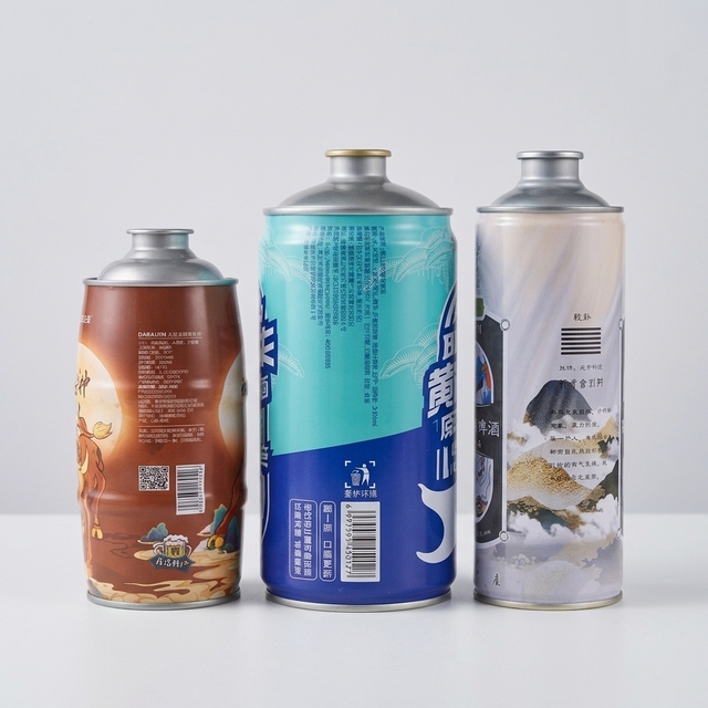 Factory Wholesale Metal Cans Price Round Empty Metal Bottles Food Grade Material Beer Kegs Liquor Bottles