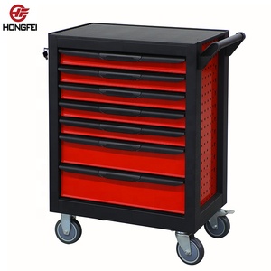 Ensemble <span class=keywords><strong>de</strong></span> chariots à outils Hongfei en acier, revêtement en poudre imperméable, couleur personnalisable, armoire <span class=keywords><strong>de</strong></span> rangement pour atelier et garage - Product Image 2