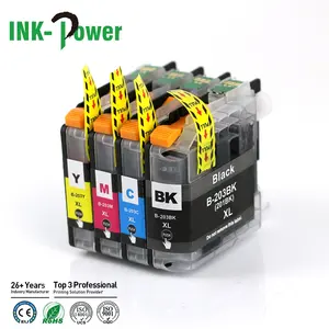LC201 LC201XL LC203 LC203XL LC205 LC205XL LC207 LC207XL LC209 LC209XL Compatible Color Inkjet Ink Cartridge For Brother Printer