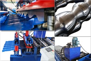 آلة عالية الكفاءة لصنع بلاط السقف المزجج، آلة تشكيل لفائف البلاط المزجج - Product Image 2