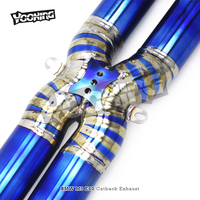 Tuyau d'échappement Performance OEM pour BMW M5 E60 V10 5.0 2003-2010 Silencieux Catback en titane Valve de vide Quad Embouts noirs