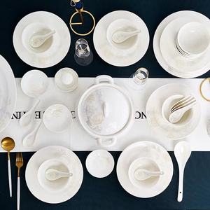 Ensemble de bol plat et de <span class=keywords><strong>vaisselle</strong></span> en céramique, avec baguettes de conte de fées, en céramique, pratique, cadeaux, vente en gros, os chinois, pour la maison, Jingdezhen - Product Image 5