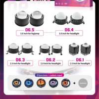 Projecteur à 8 modes de commutation yeux de démon phare LED pour voitures oeil de diable avec télécommande support bricolage nouvel état