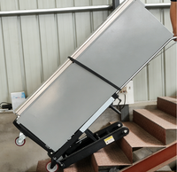 Chariot Élévateur Électrique Certifié CE pour Escaliers, Capacité de Charge 300 kg, Plateforme en Acier, Chariot à Palettes pour Monter les Escaliers
