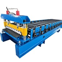 Machine de formage de rouleaux de tuiles de toiture ondulées sur mesure, équipement de formage de tôles de toiture en acier galvanisé